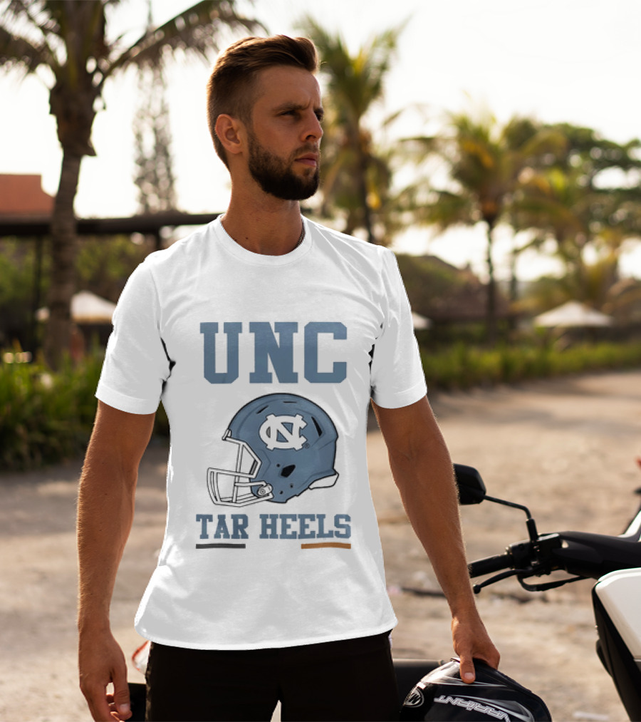 UNC Tar Heels Football Helmets Ireland 2026 Aviva Stadium T-Shirt