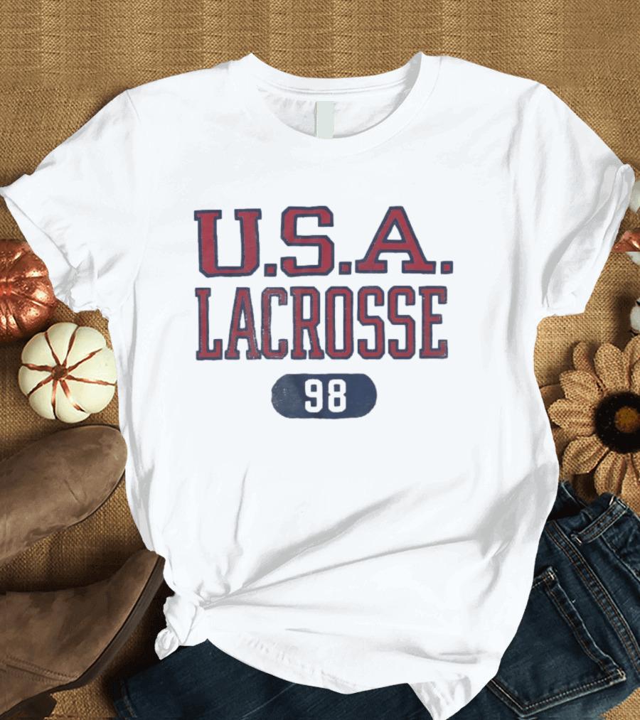 U.S.A. Lacrosse 98 Sports Team Authentic T-Shirt