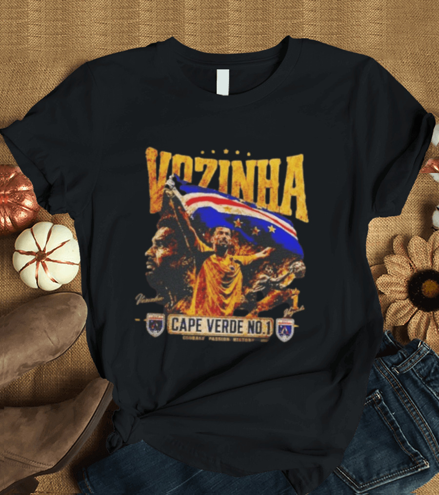 Vozinha Cape Verde No 1 Courage Passion History Flag Celebration T-Shirt