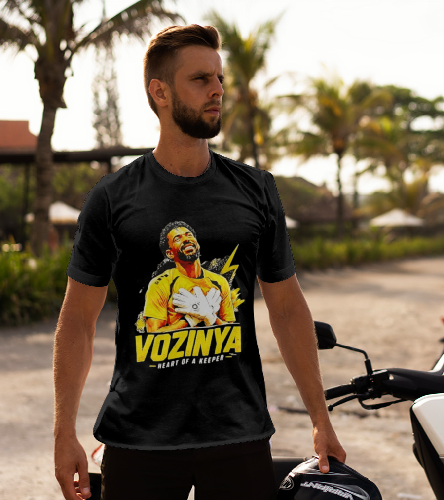 Vozinya Heart Of A Keeper Cape Verde Football Goalkeeper T-Shirt