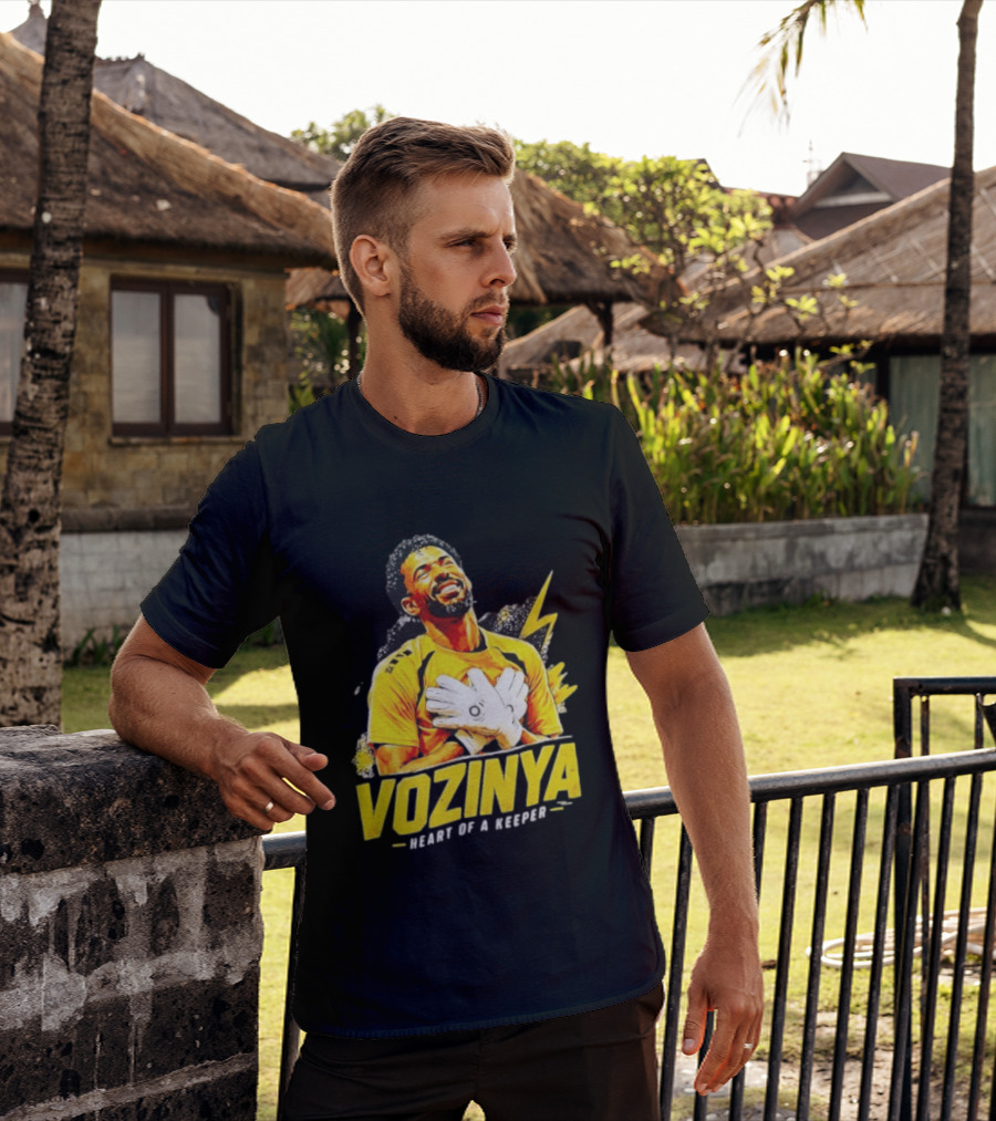 Vozinya Heart Of A Keeper Cape Verde Football Goalkeeper T-Shirt