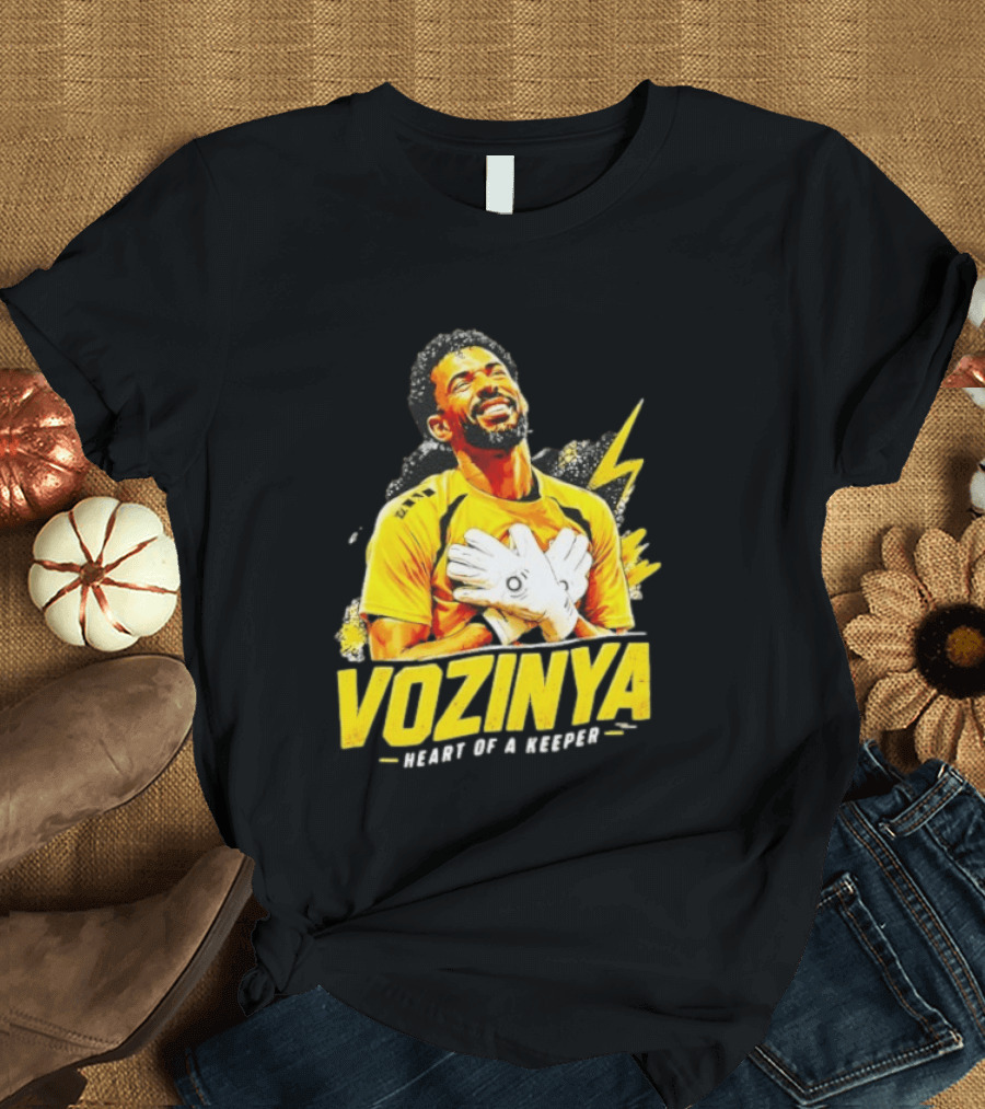 Vozinya Heart Of A Keeper Cape Verde Football Goalkeeper T-Shirt