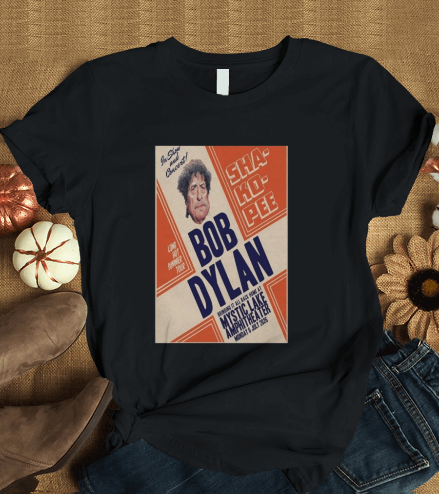 Bob Dylan Long Hot Summer Tour Mystic Lake Amphitheater Shakopee 6 July 2026 T-Shirt