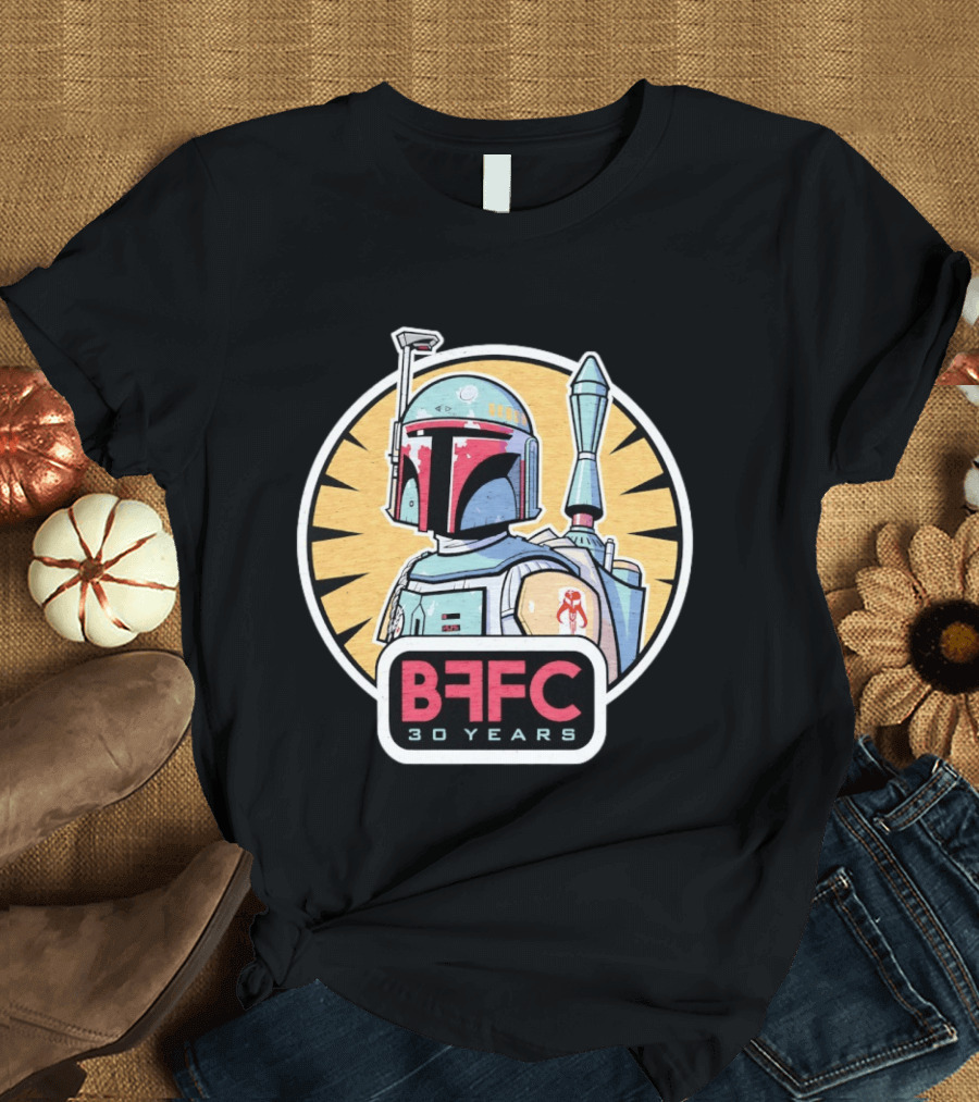 Boba Fett Mandalorian Armor BFFC 30 Years T-Shirt