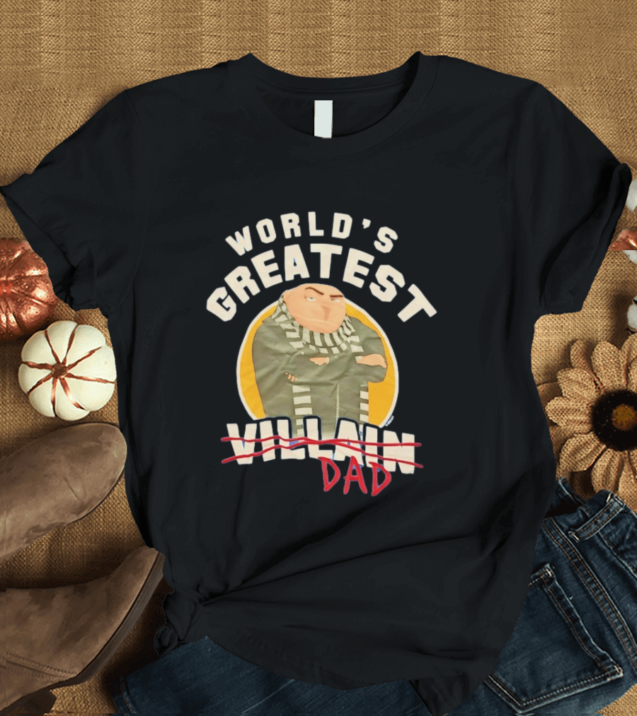 World's Greatest Dad Gru Despicable Me Villain Crossed Out T-Shirt