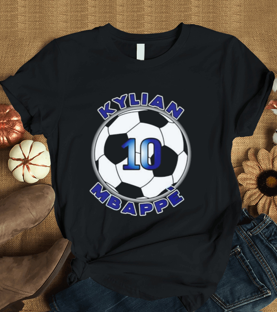 Kylian Mbappe 10 Soccer Ball France National Football Team T-Shirt