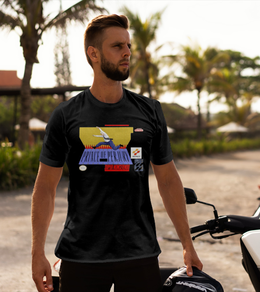 Prince Of Perjury Super Noncetendo Entertainment System Nosweat T-Shirt