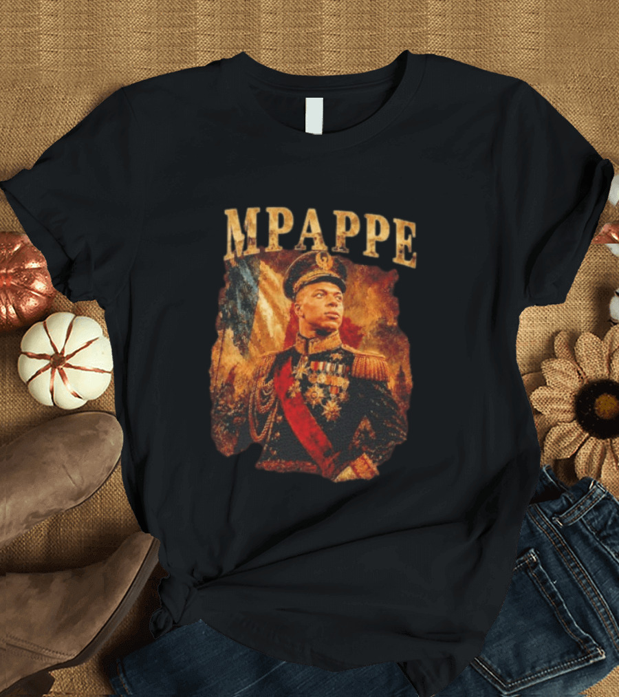 Kylian Mbappe Napoleonic General Military Uniform Commander T-Shirt