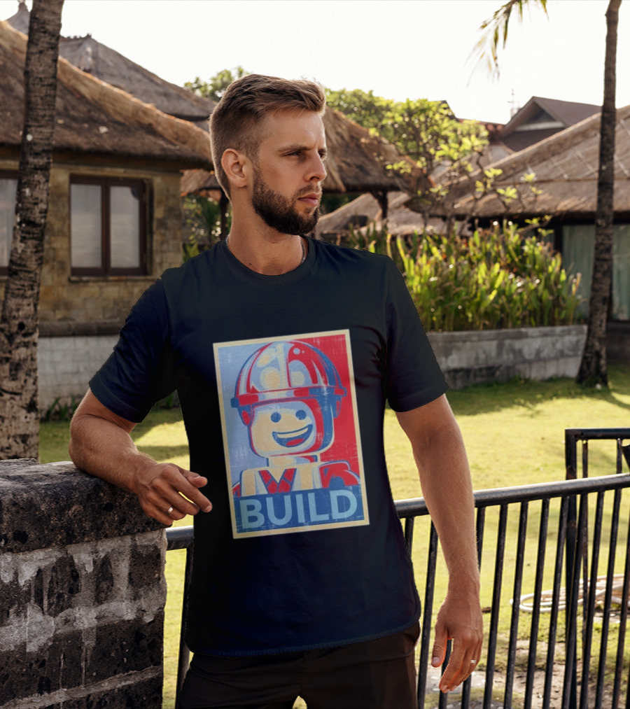 Lego Minifigure Build Distressed T-Shirt