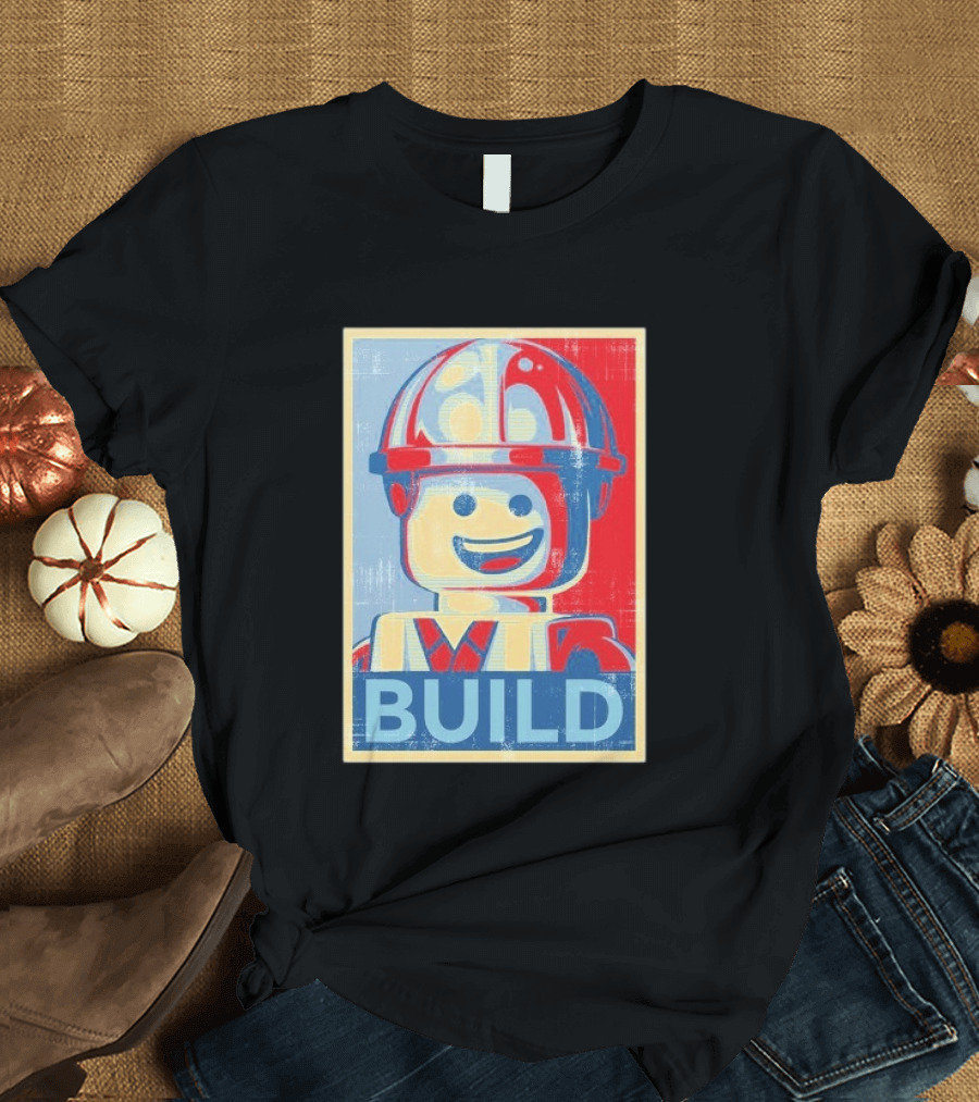 Lego Minifigure Build Distressed T-Shirt