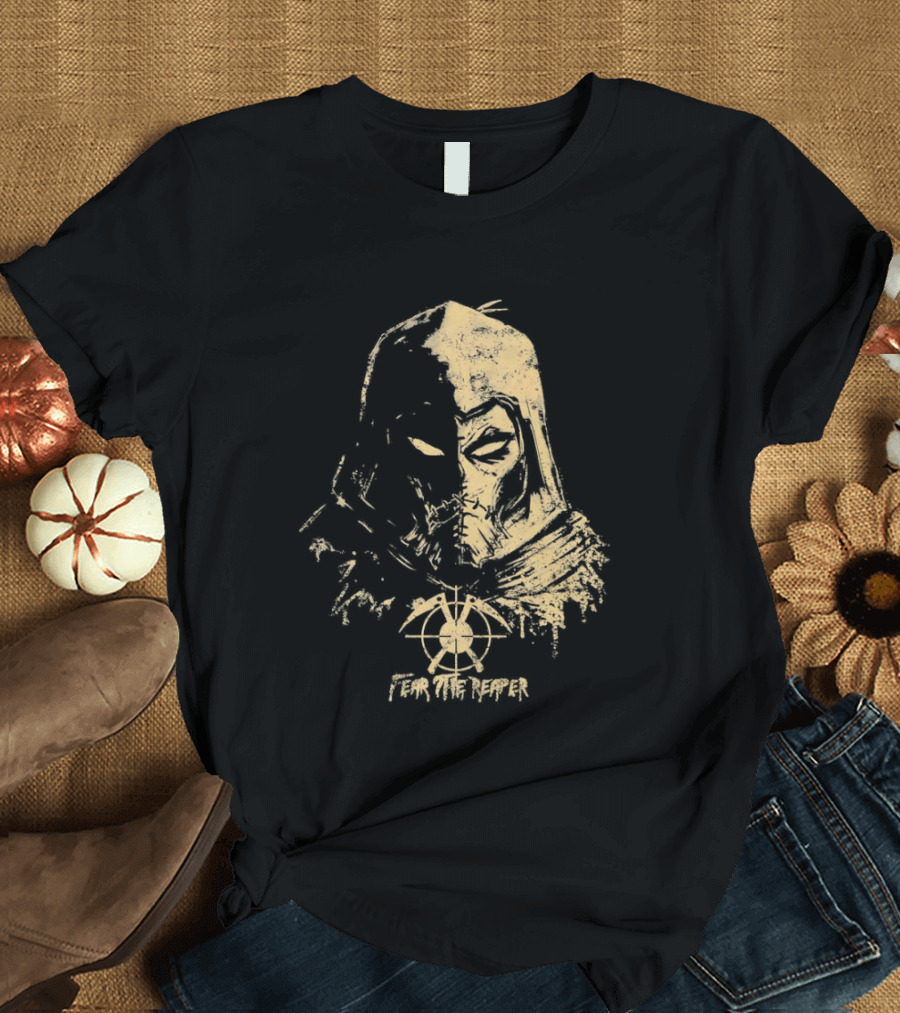 Scarecrow Batman Arkham Series Fear The Reaper Distressed T-Shirt