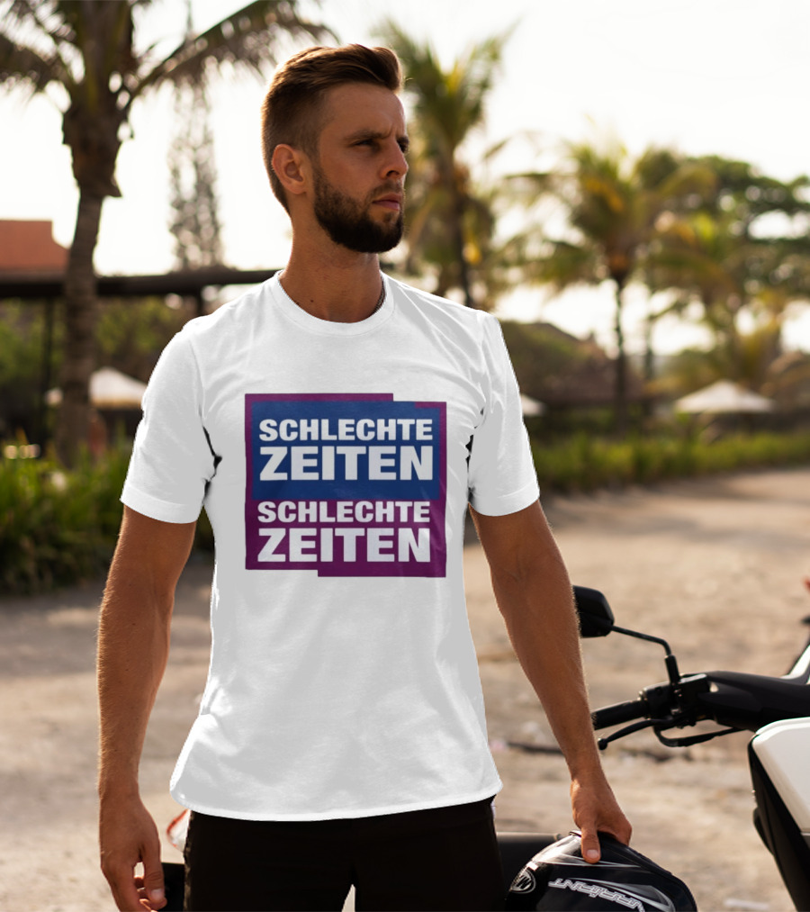Versager Clothing Schlechte Zeiten Schlechte Zeiten Blue Purple Blocks T-Shirt