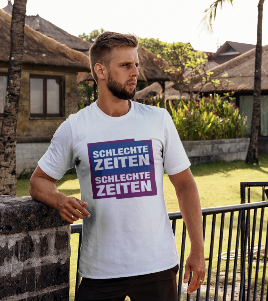 Versager Clothing Schlechte Zeiten Schlechte Zeiten Blue Purple Blocks T-Shirt