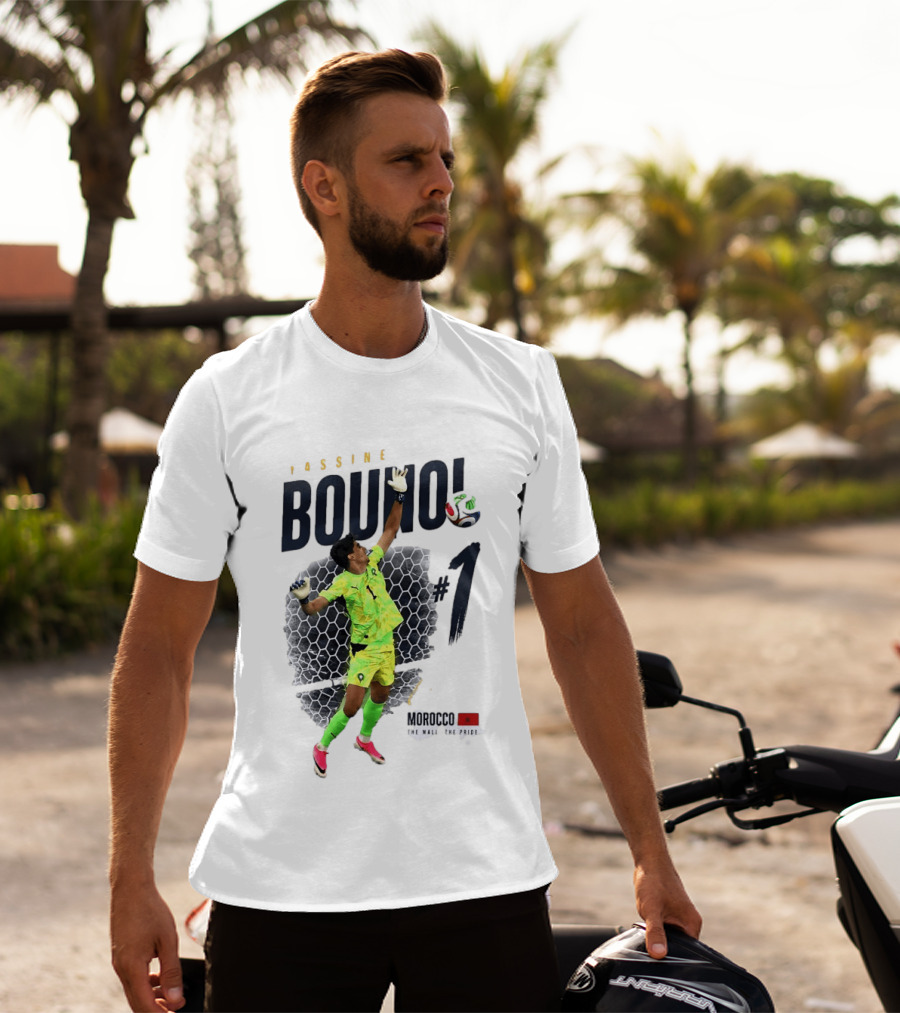 Yassine Bounou Morocco Goalkeeper The Wall The Pride Save Number 1 T-Shirt