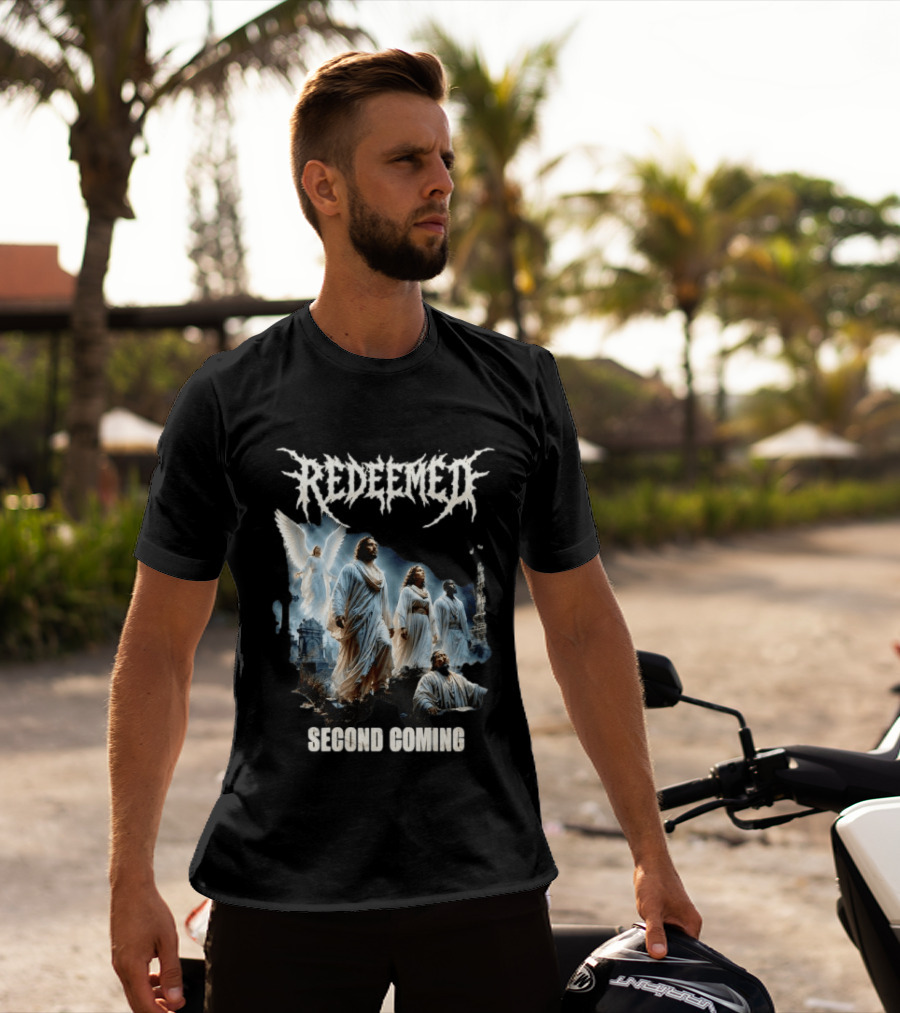 Redeemed Second Coming Christian Metal Angels And Saints T-Shirt