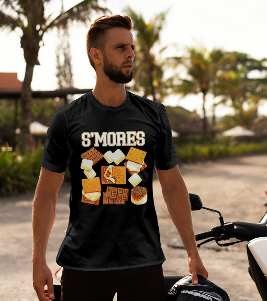 S'mores Marshmallow Chocolate Graham Cracker Delight T-Shirt