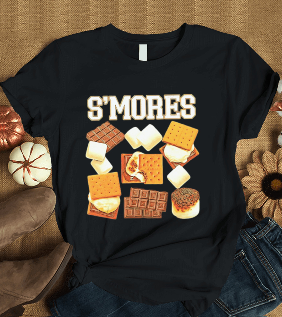 S'mores Marshmallow Chocolate Graham Cracker Delight T-Shirt