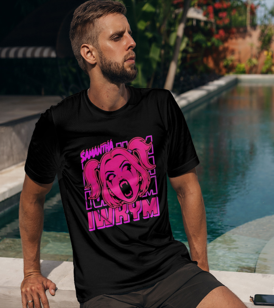 Samantha IWRYM Vampire Girl Goth Horror Pink T-Shirt