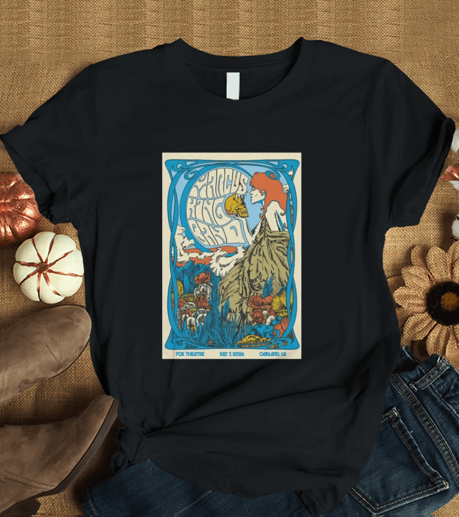 Marcus King Band Fox Theatre Oakland CA July 7 2026 Vintage Psychedelic T-Shirt