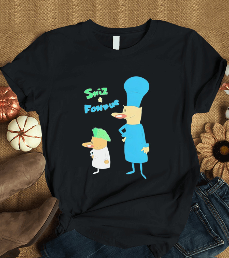 Sniz And Fondue Characters From Nickelodeon 90s Cartoon Series T-Shirt