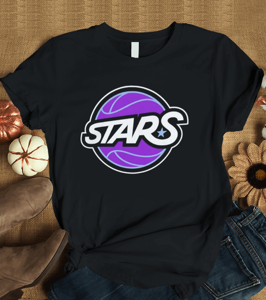 Stars Basketball Purple Ball T-Shirt