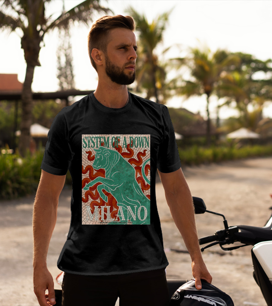 System Of A Down Milano Italy 6 July 2026 Exclusive Pop Up Shop T-Shirt