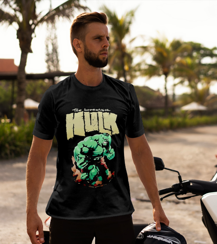 The Incredible Hulk Marvel Comic Retro Watercolor T-Shirt