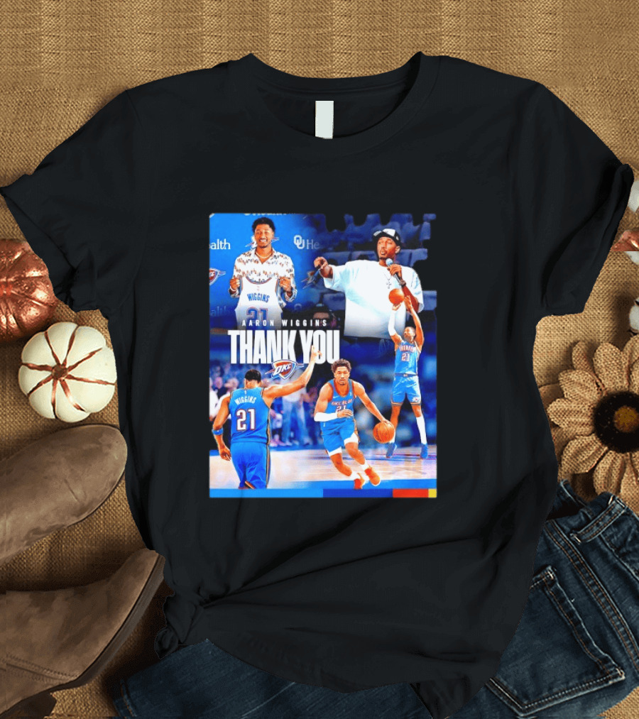 Aaron Wiggins Oklahoma City Thunder Thank You T-Shirt