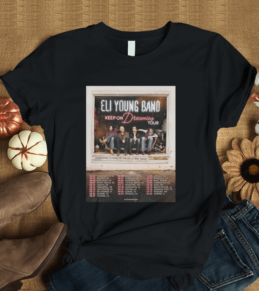 Eli Young Band Keep On Dreaming Tour USA 2026 T-Shirt