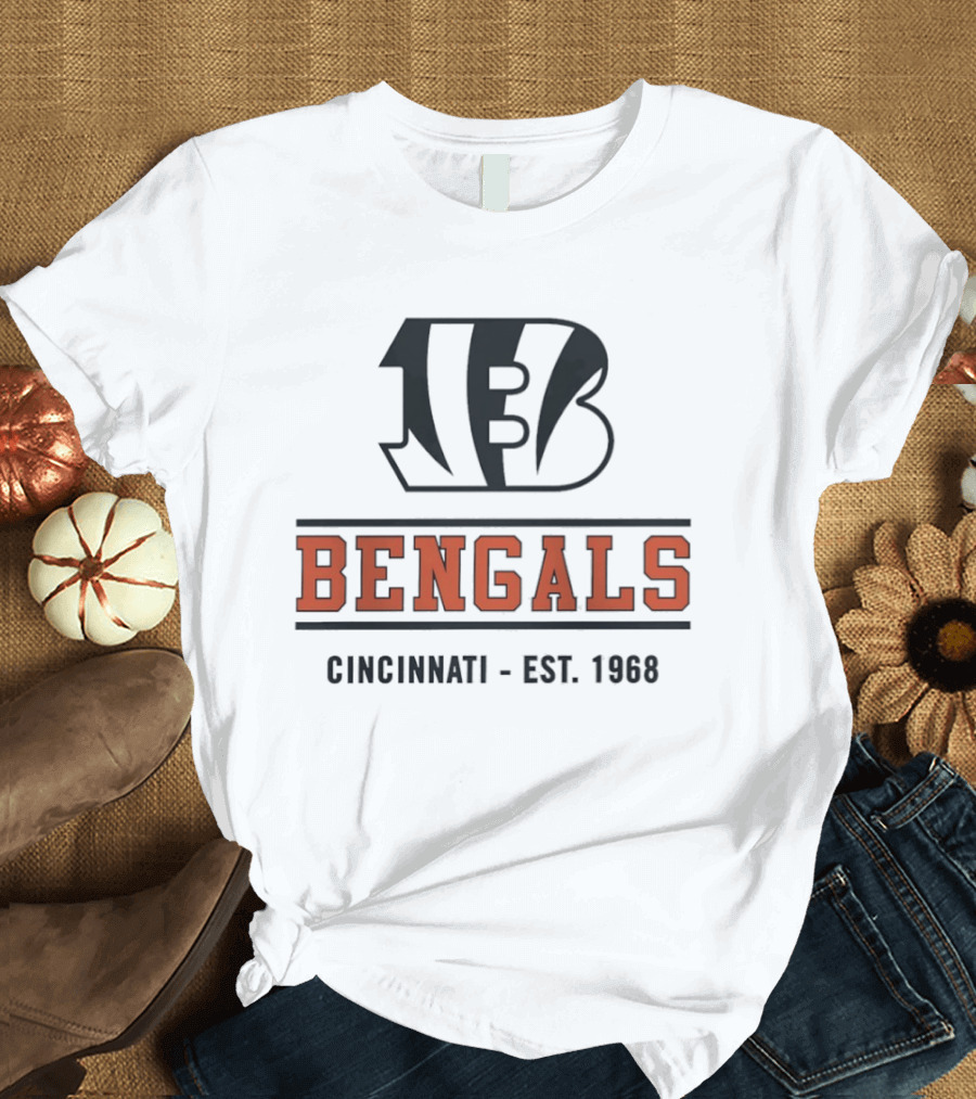 Cincinnati Bengals B Logo Est 1968 T-Shirt