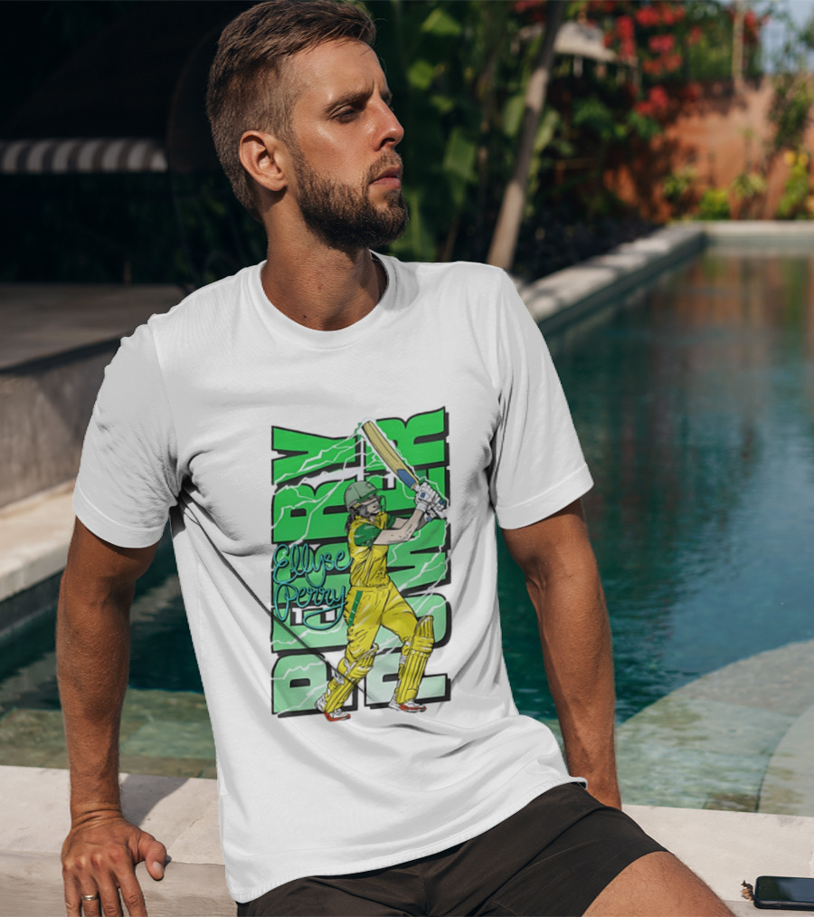 Ellyse Perry Australian Power Cricket Player Australia T-Shirt