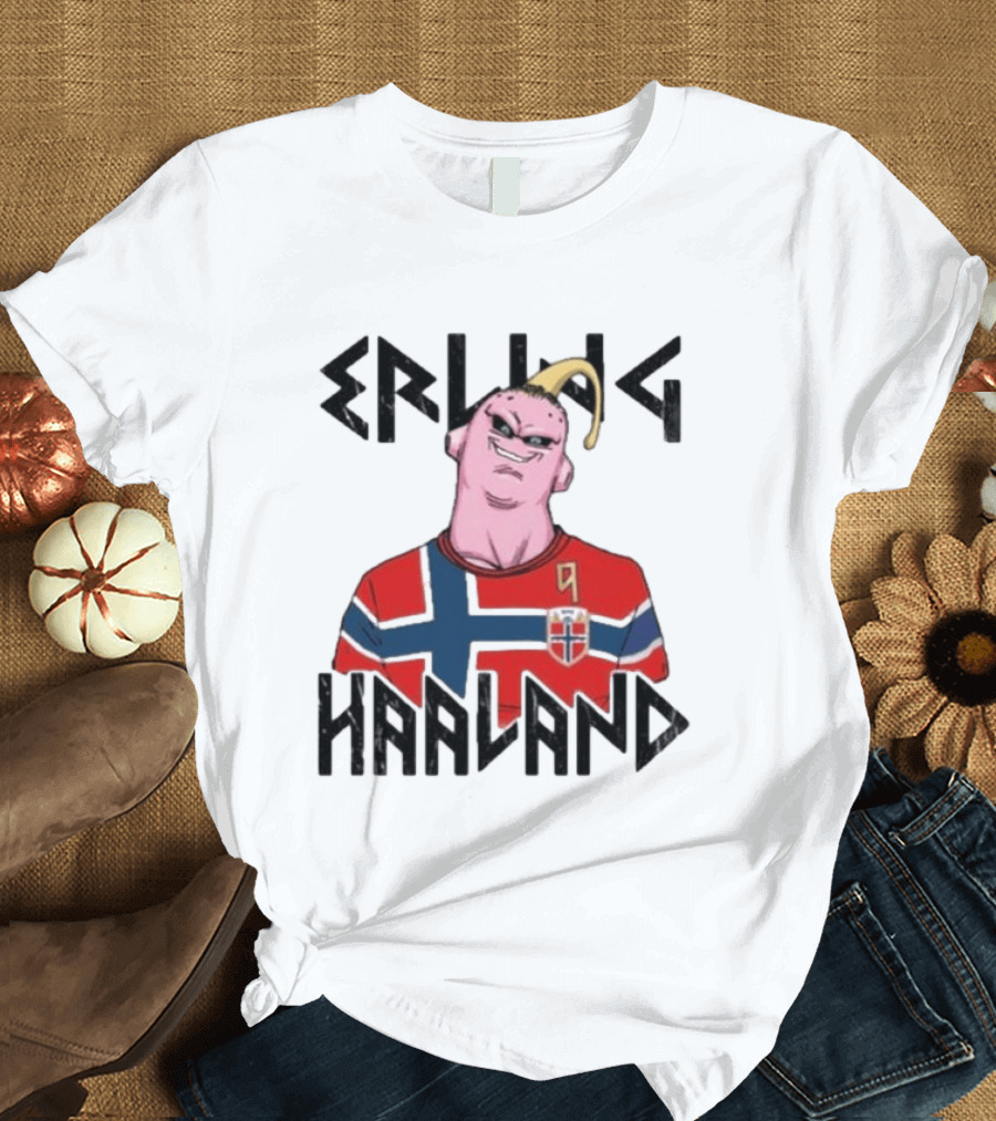 Erling Haaland Majin Buu Dragon Ball Norway Jersey Soccer T-Shirt