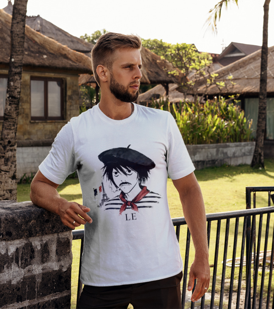 LE D. Note L Death Note Eiffel Tower France T-Shirt