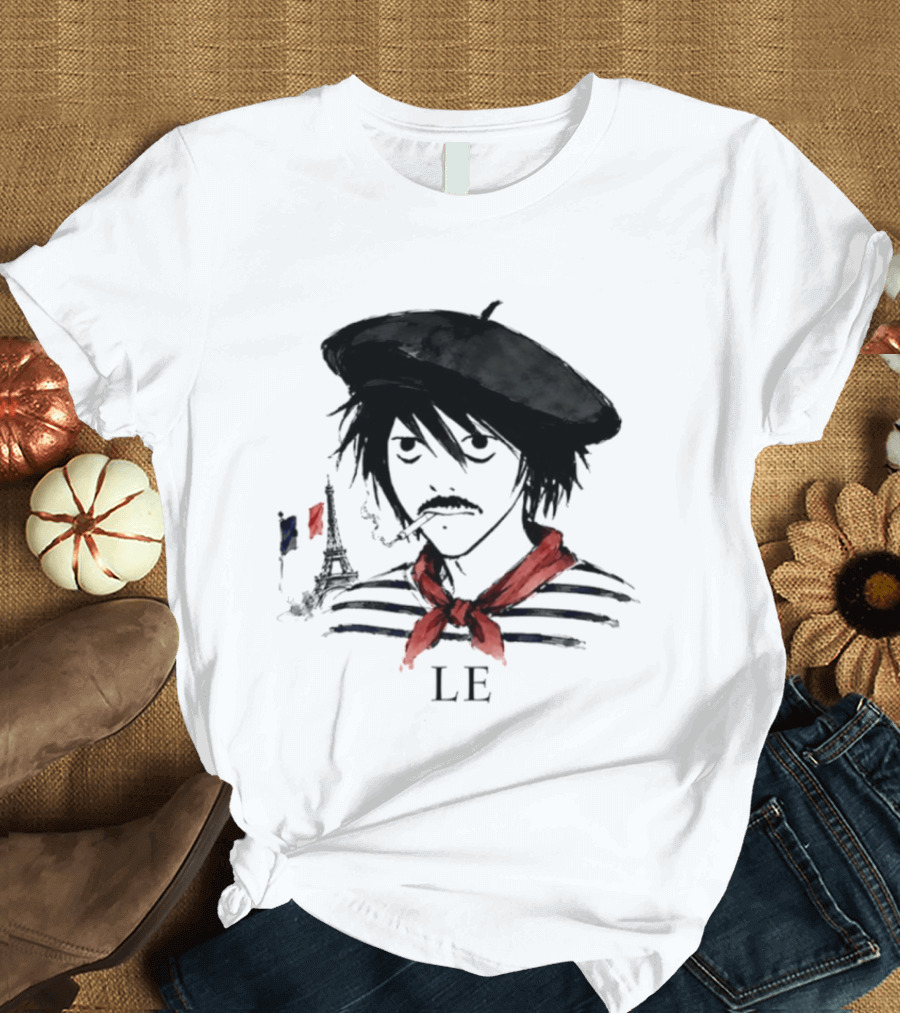 LE D. Note L Death Note Eiffel Tower France T-Shirt
