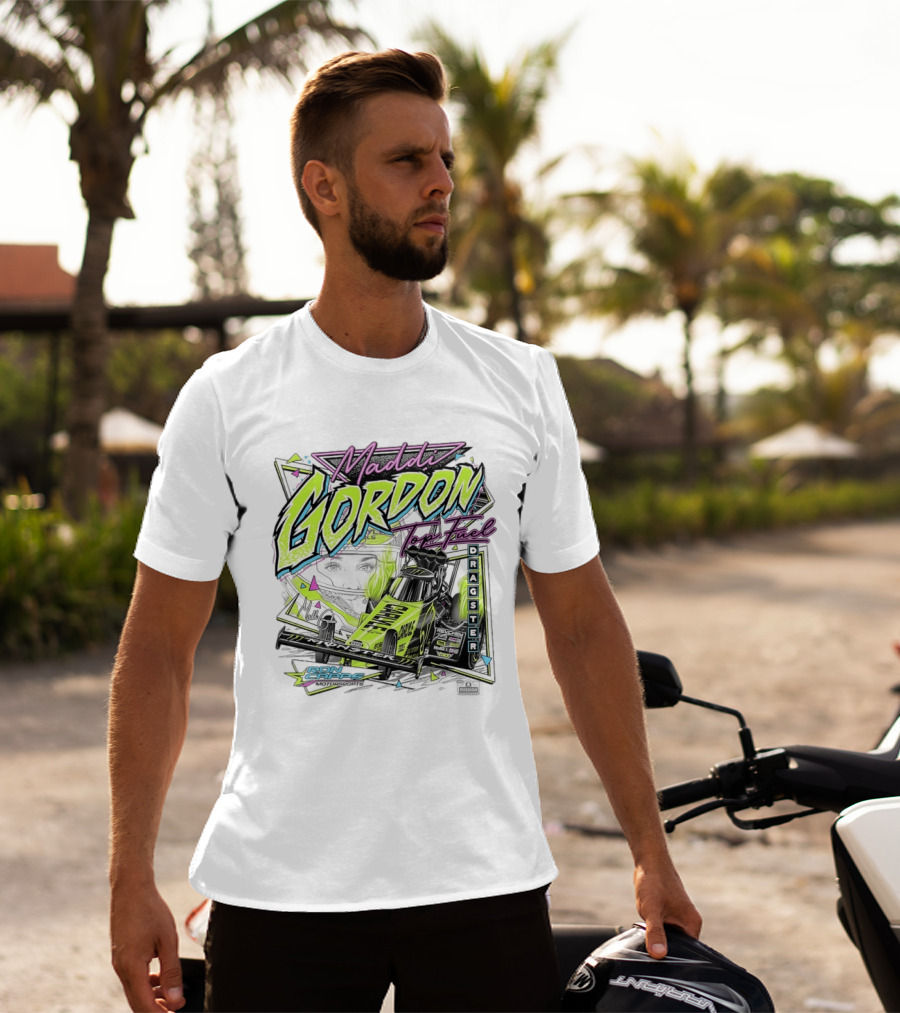 Maddi Gordon Top Fuel Dragster Ron Capps Motorsports Neon T-Shirt
