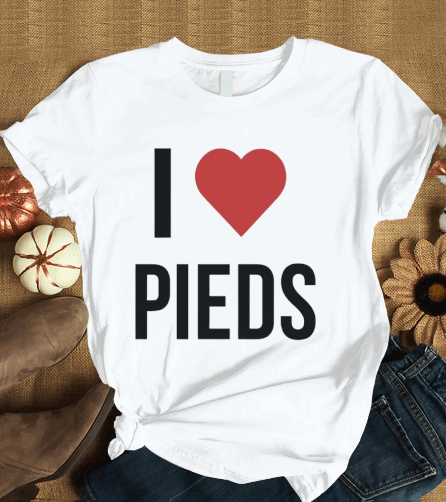 I Heart Pieds T-Shirt