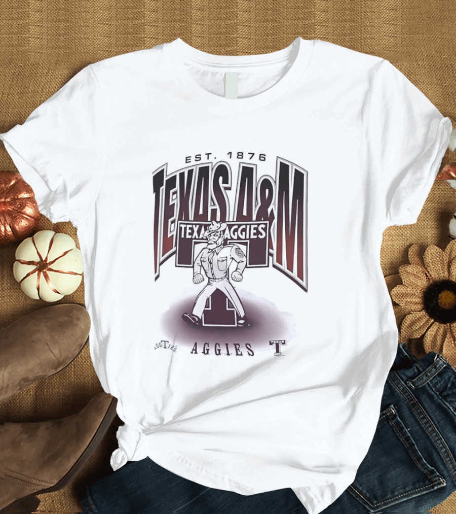 Texas A&M Aggies Est 1876 College Station Traditions Aggieland Football Texas T T-Shirt