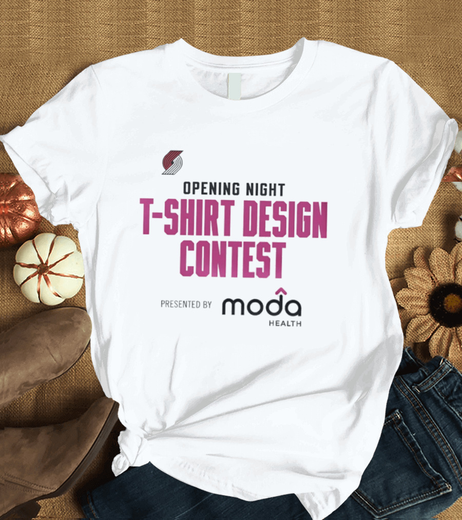 Portland Trail Blazers Opening Night Contest Moda Health T-Shirt