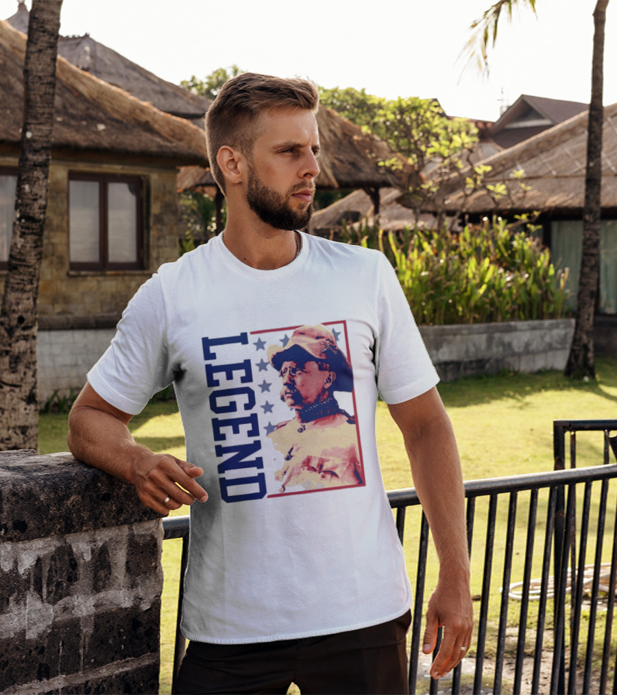 Legend Teddy Roosevelt Stars Iconic Figure T-Shirt
