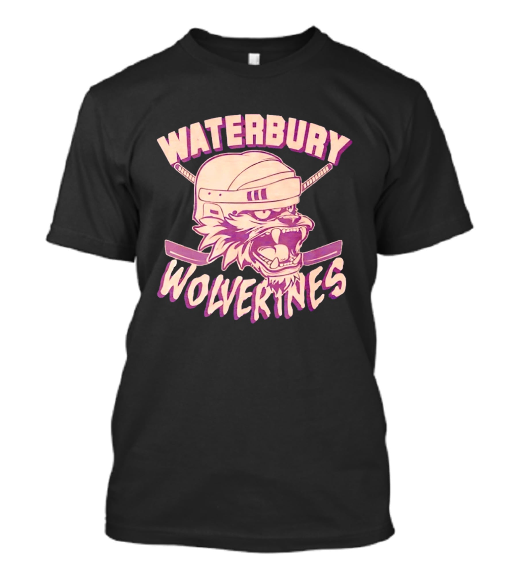 Waterbury Wolverines Happy Gilmore Hockey Helmet Wolverine T-Shirt