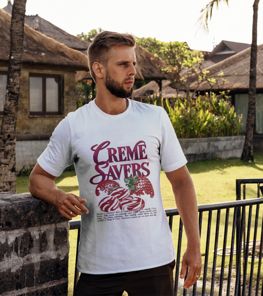 Creme Savers Strawberry Candy Sensational Blend Of Satisfying Flavors T-Shirt