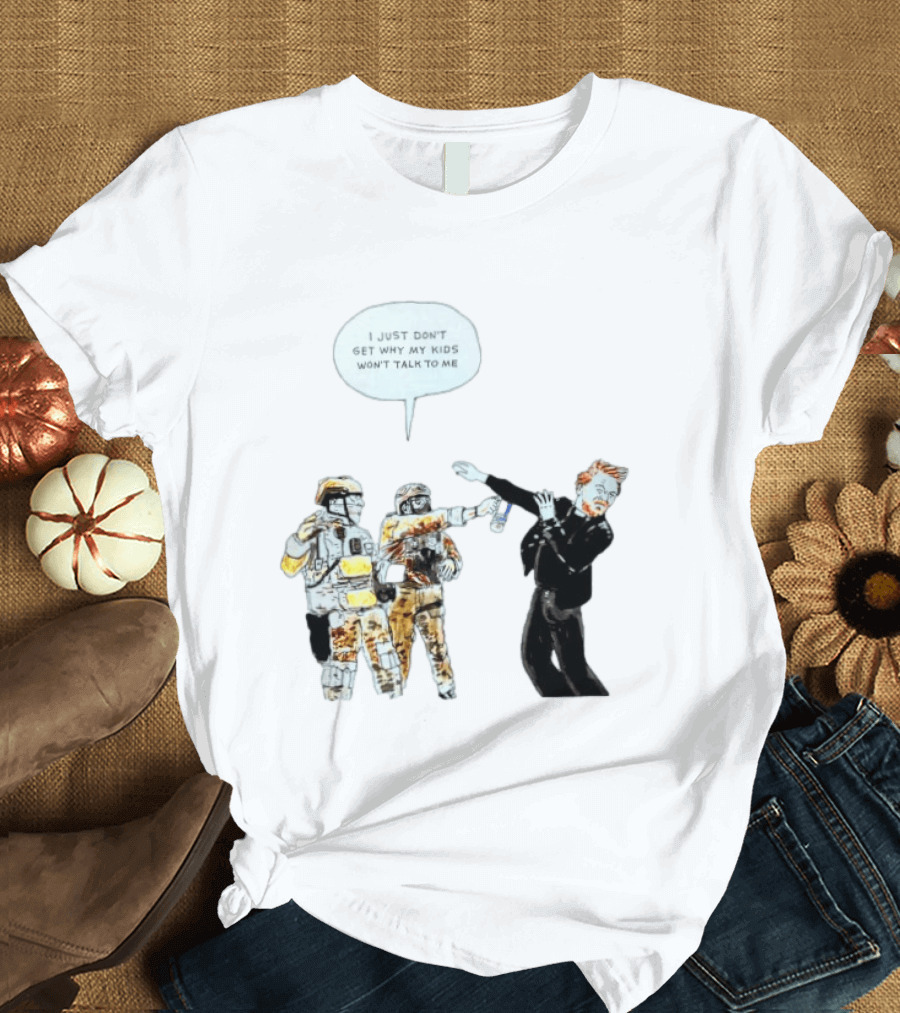 Priest With Soldiers And Kids Speech Bubble T-Shirt