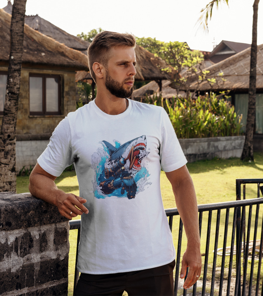 Steampunk Shark Lies Of P Puppet String Adventure Magic T-Shirt