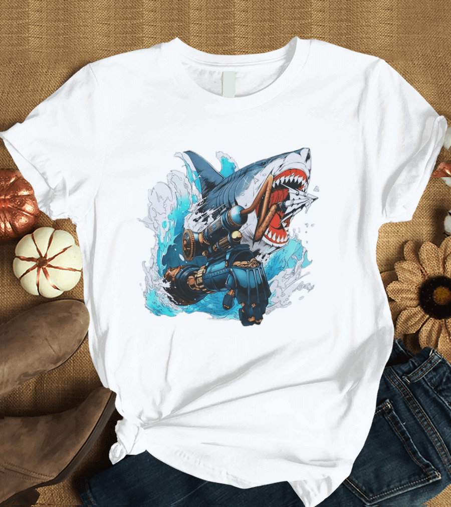 Steampunk Shark Lies Of P Puppet String Adventure Magic T-Shirt