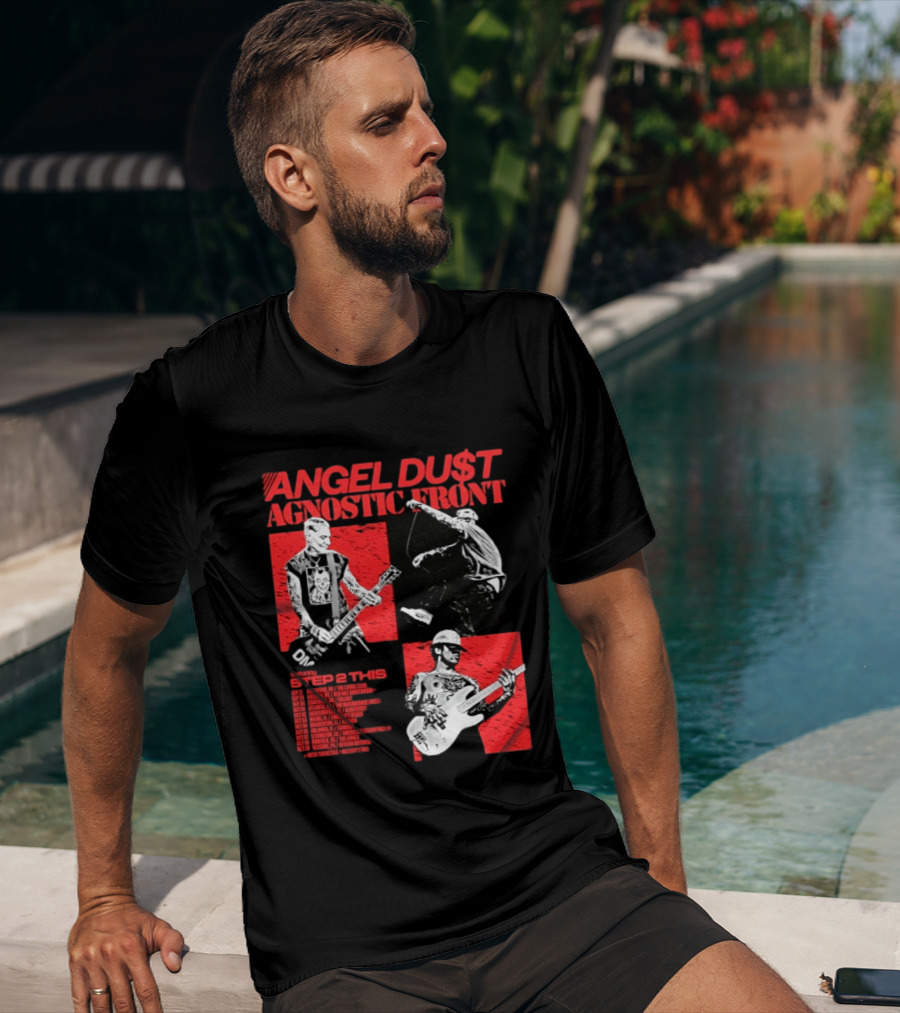 Angel Du$t Agnostic Front Featuring Step 2 This Tour Live Band Performance T-Shirt