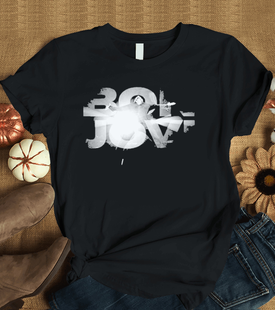 Bon Jovi Bright Light Graphic 80s T-Shirt