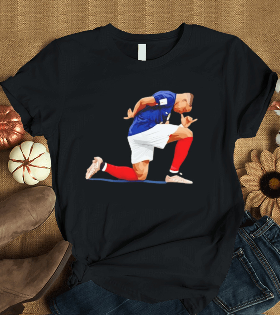 France National Team Kylian Mbappe Celebration Iconic Pose T-Shirt