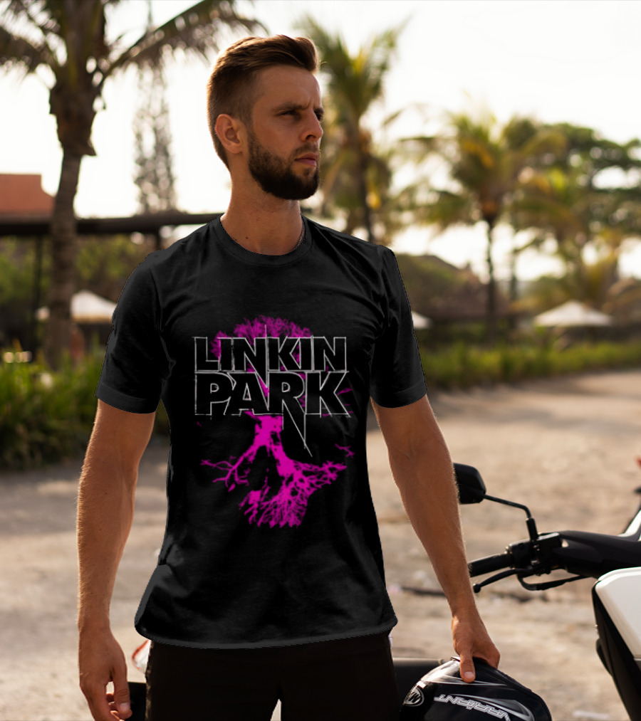 Linkin Park Tree Design Alternative Metal Band Merch T-Shirt