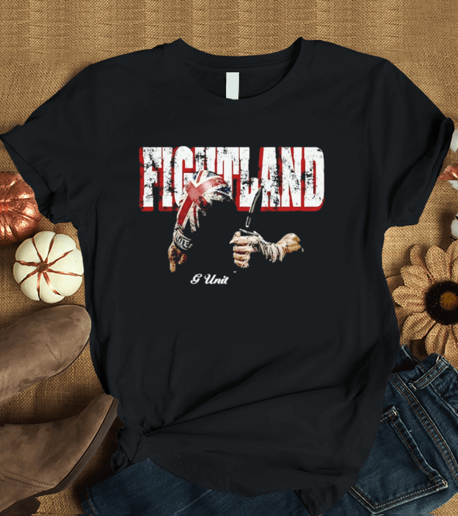 Fightland G Unit British Flag Boxing Gloves T-Shirt