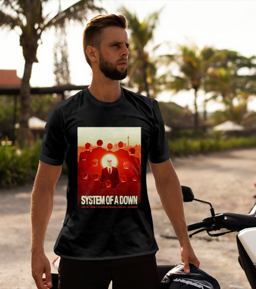 System Of A Down July 8 2026 Olympiastadion Berlin Germany Ghost Rider T-Shirt